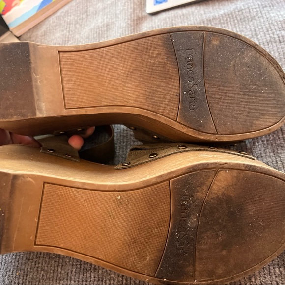 Franco sarto suede platform Strappy sandals size 8 - Picture 8 of 9